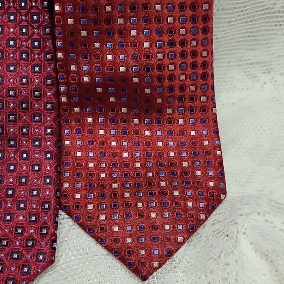 Saddlebred Lot of Two Silk Red Ties‎ - Picture 4 of 7